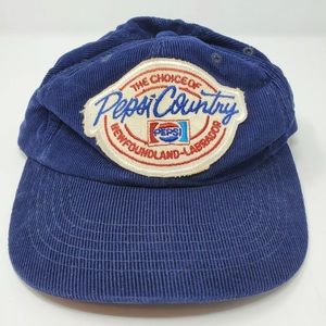 Pepsi Country Snap Back Corduroy Hat Newfoundland
